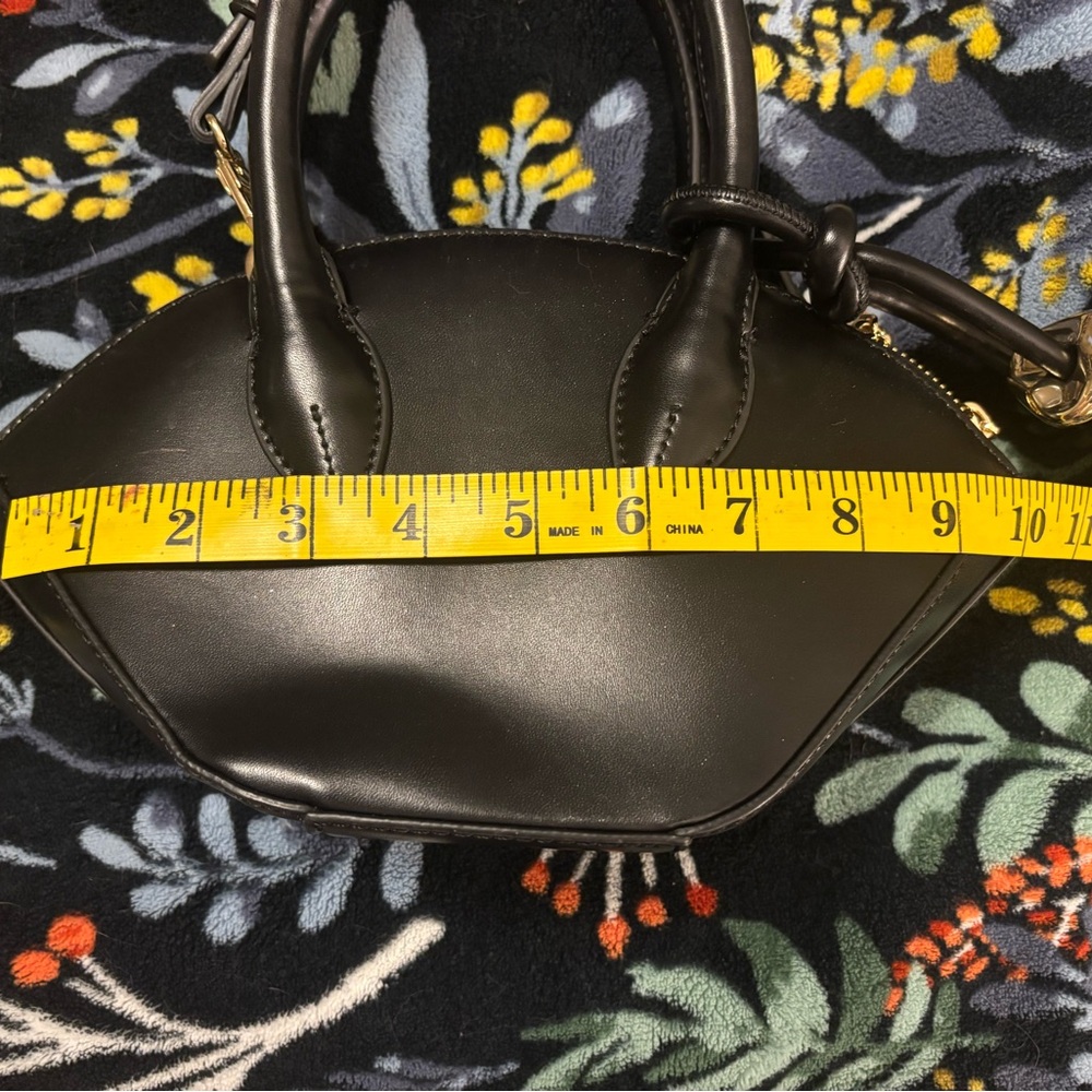 Zara Double Handle Black City Bag - Picture 4 of 9